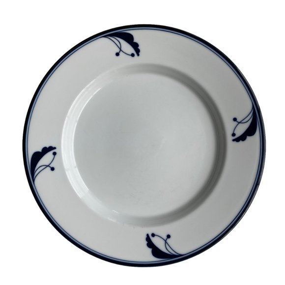 Vintage Dansk Flora Lne Bayberry Blue Japan Portugal Salad Plates Set Of 2 - Picture 6 of 9